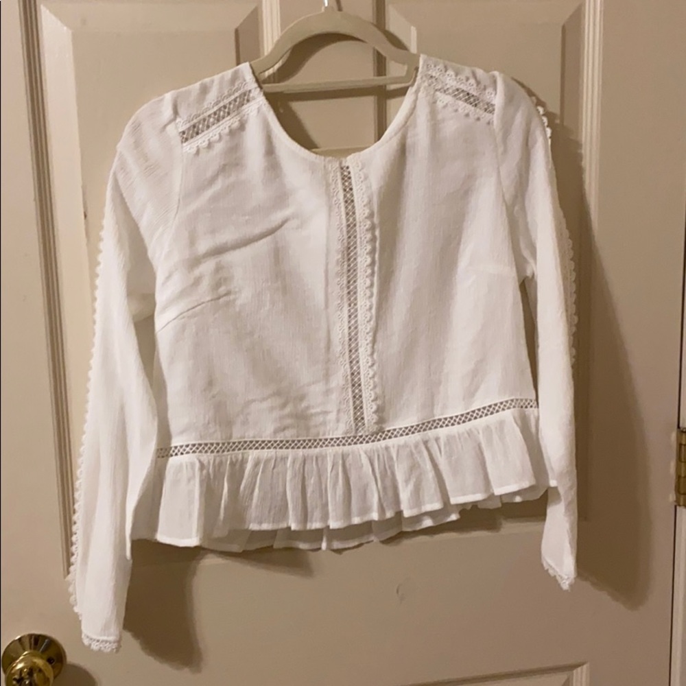 Urban Outfitters White Lace longsleeve
